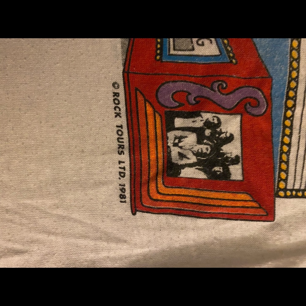 VINTAGE 1981 Styx world tour baseball tee - Picture 3 of 4